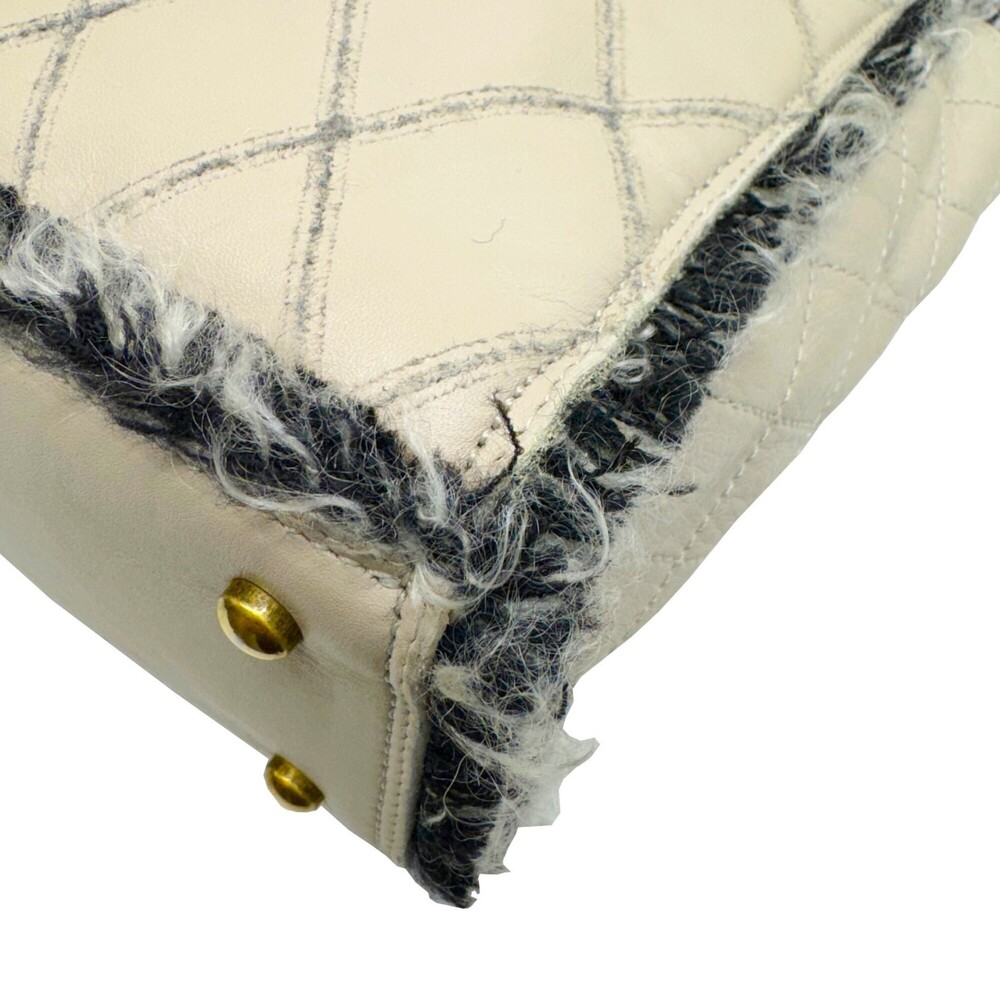 CHANEL Black Leather Logo Tote Bag - Picture 7 of 12